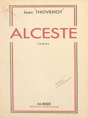 cover image of Alceste